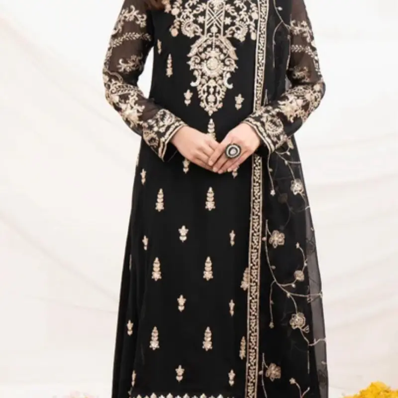 umbrella cut open abaya with pleated back detailing umbrella cut open abaya with pleated back detailing